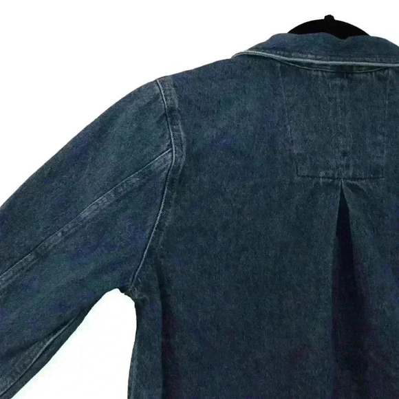 The Jeans Redesign Denim Jacket GAP Bettermade Button Front Flared Style Size XS - Picture 5 of 7